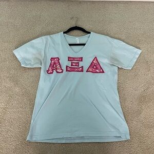 Alpha Xi Delta Letter Shirt American Apparel